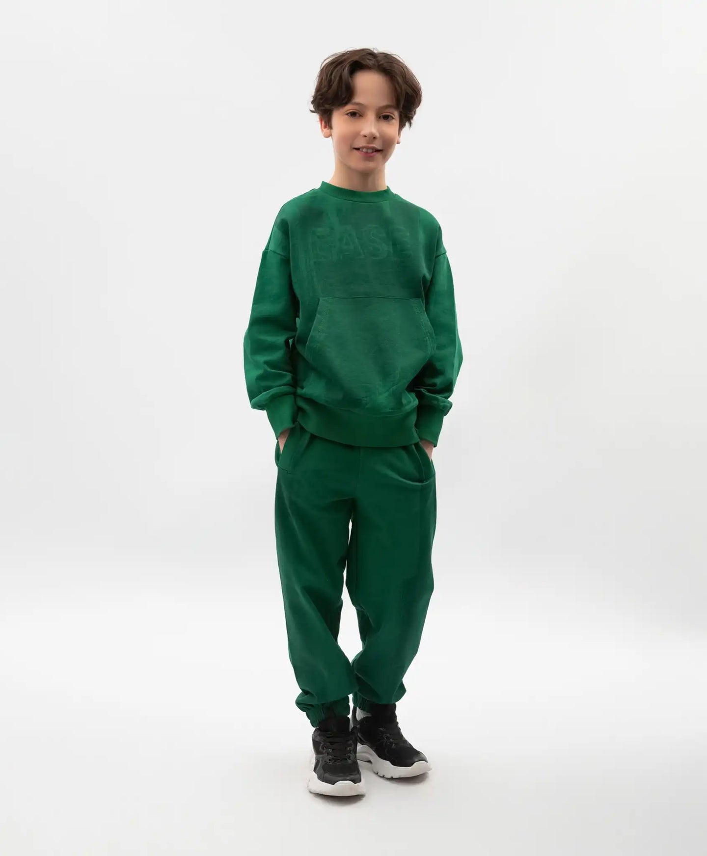 Pantaloni jogger pentru băiat, din tricot, verzi, Gulliver