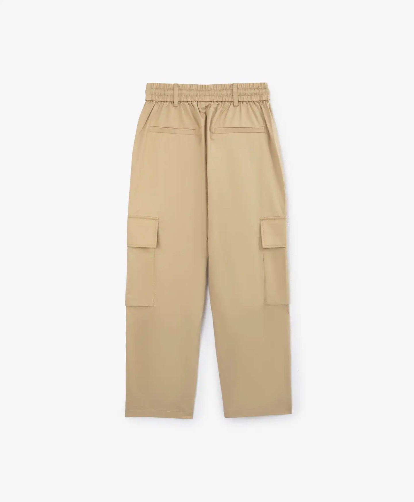 Pantaloni textili pentru băiat, cu buzunare cargo, bej, Gulliver