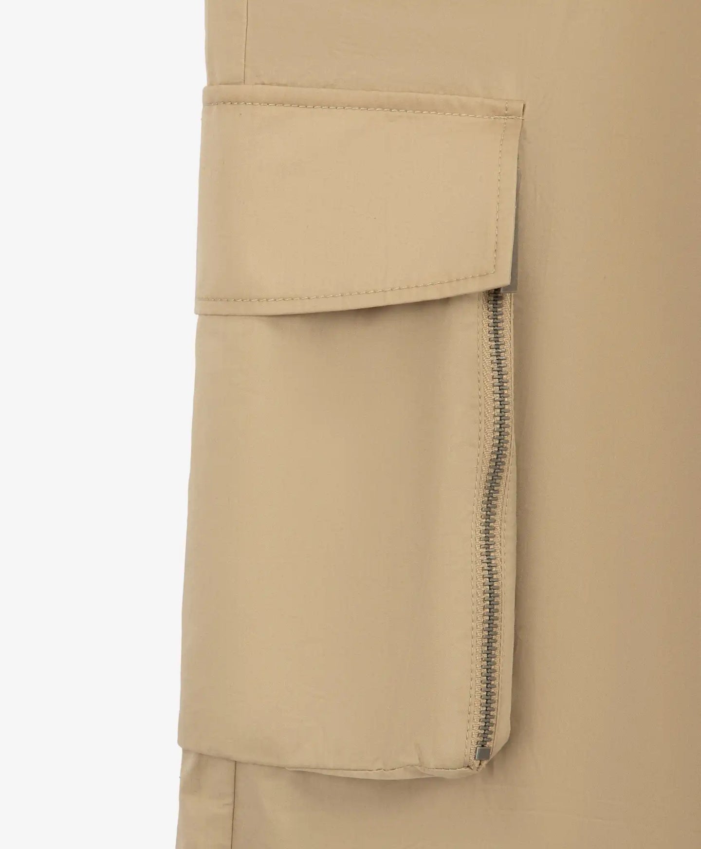 Pantaloni textili pentru băiat, cu buzunare cargo, bej, Gulliver