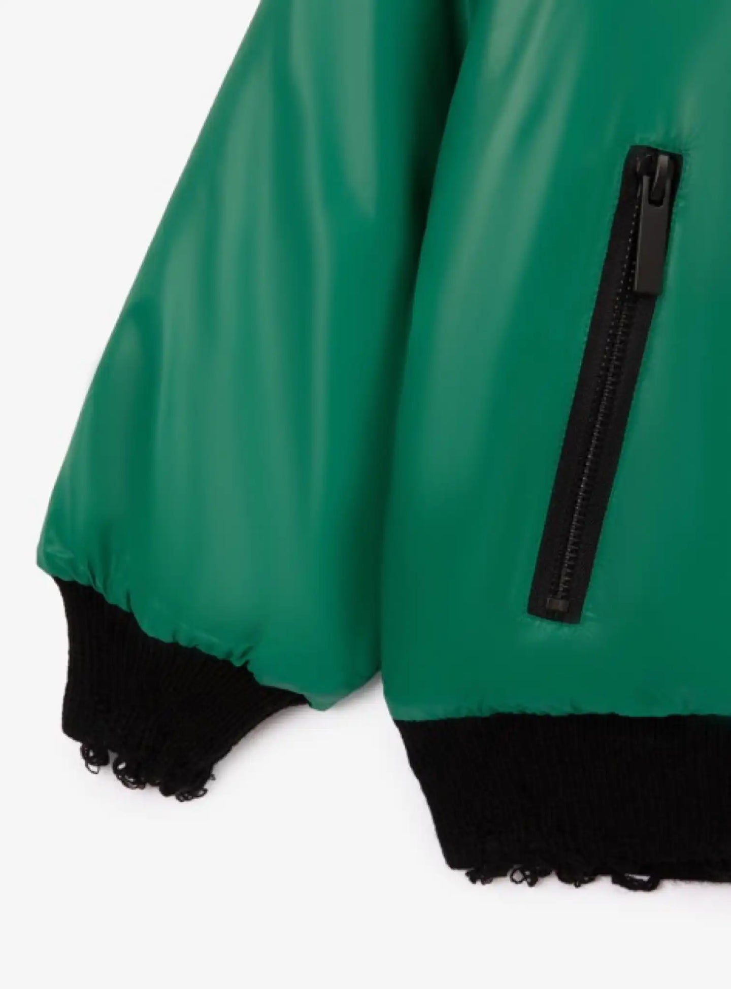 Geacă bomber căptușită pentru băiat din material impermeabil verde Gulliver