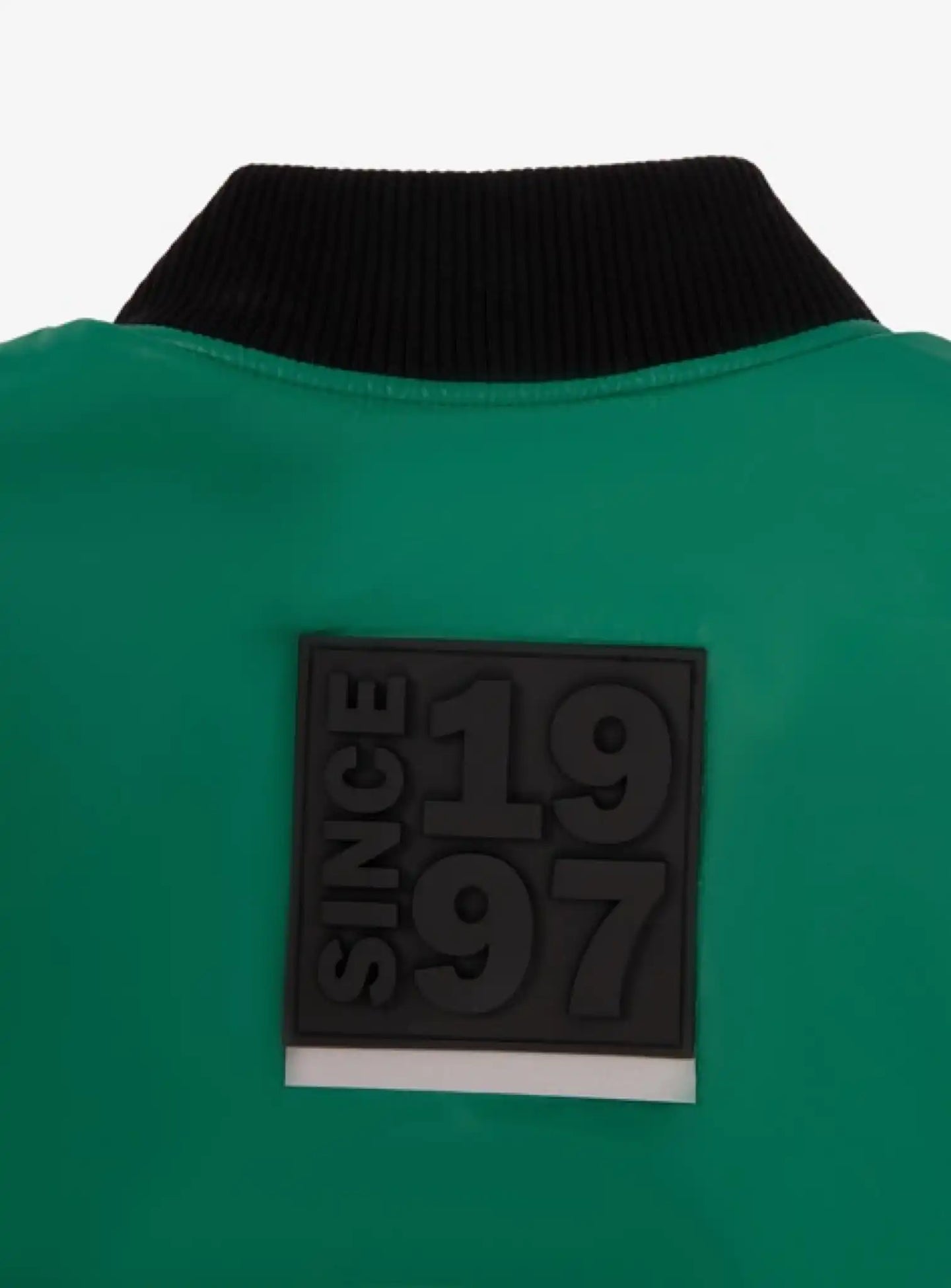 Geacă bomber căptușită pentru băiat din material impermeabil verde Gulliver