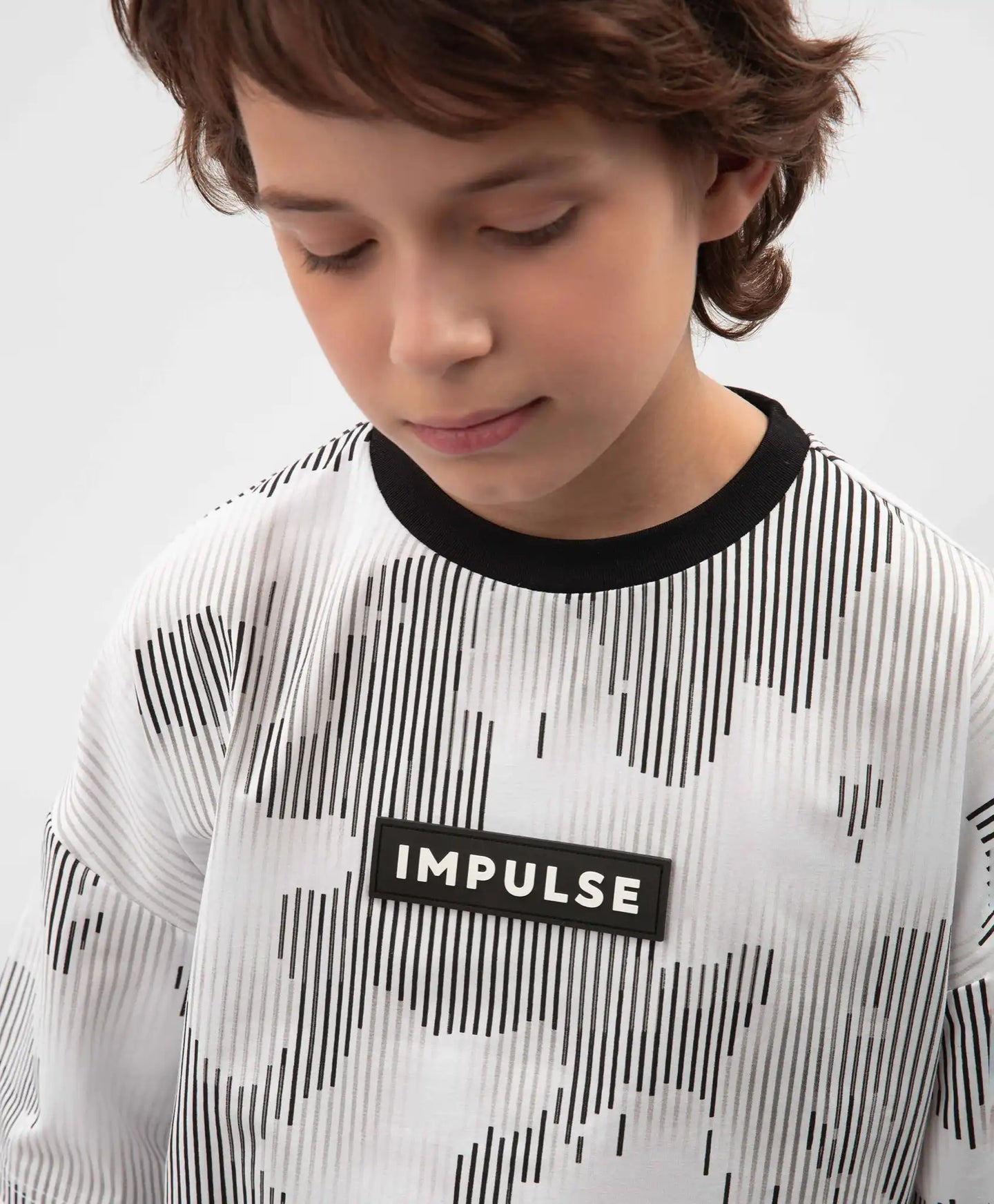 Tricou oversize pentru băiat, alb, cu imprimeu, Gulliver