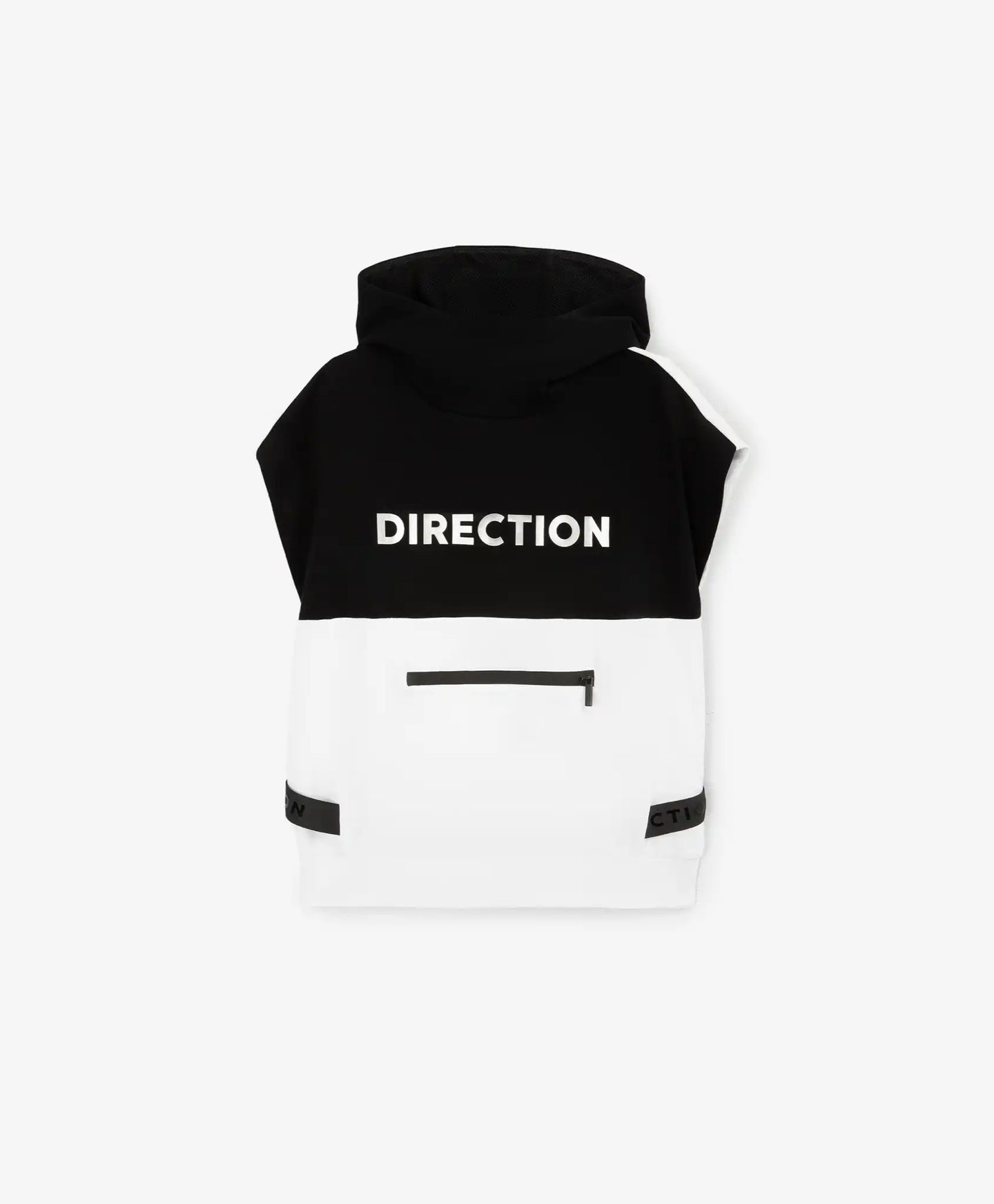 Vestă tricotată pentru băiat, cu glugă, alb-negru, Gulliver