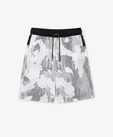 Pantaloni scurți de baie pentru băiat, cu imprimeu alb, Gulliver