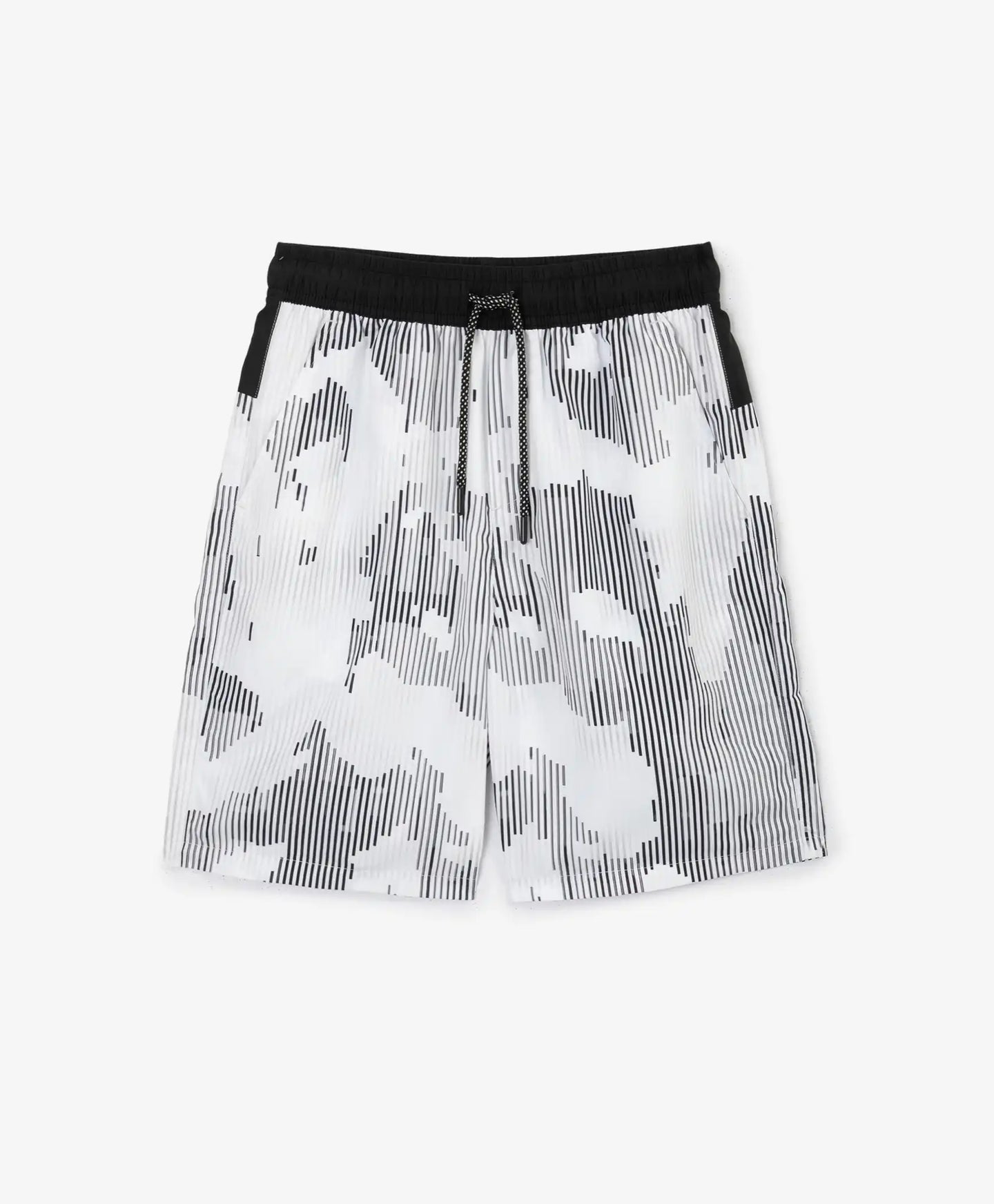 Pantaloni scurți de baie pentru băiat, cu imprimeu alb, Gulliver