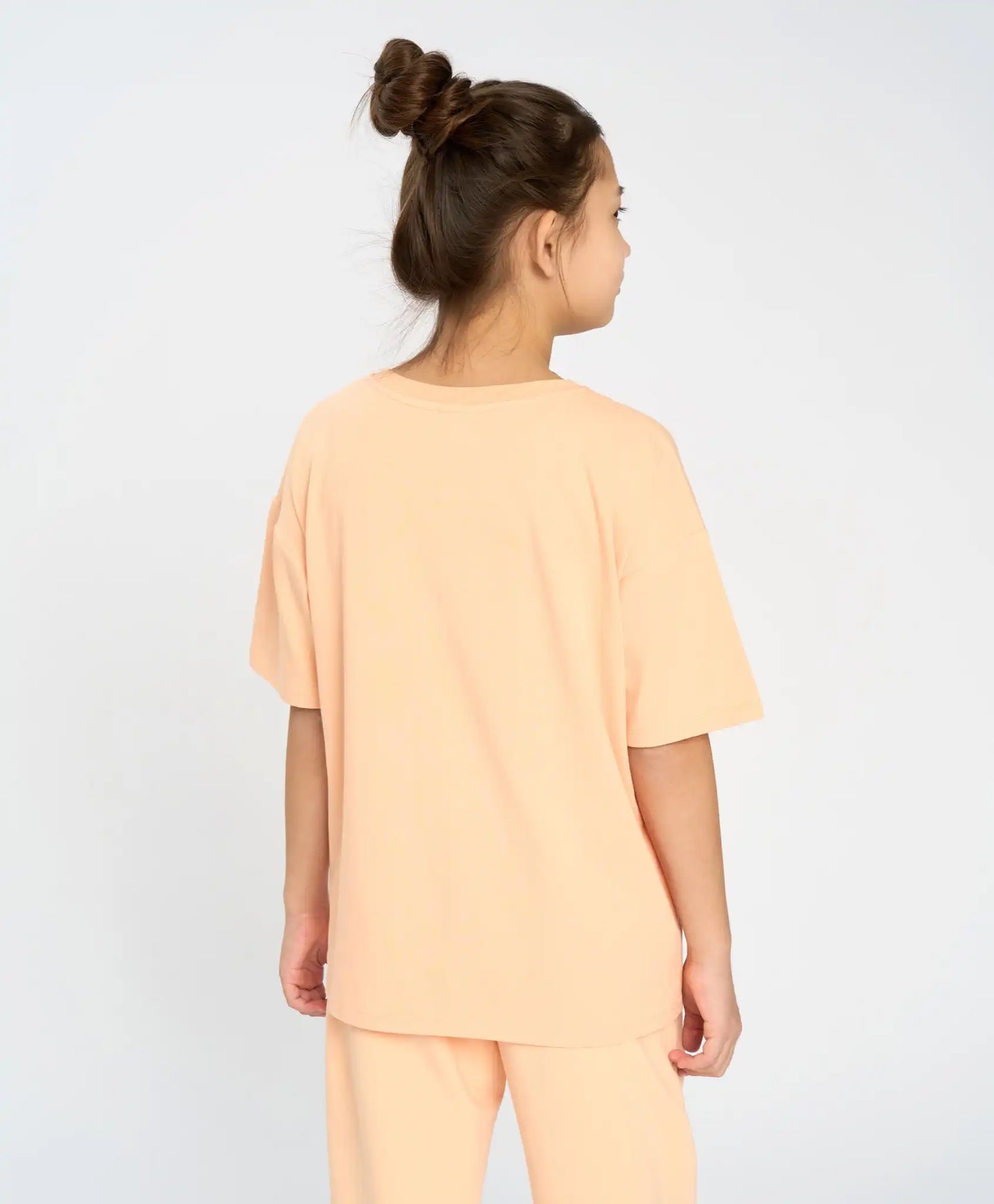 Tricou de bază pentru copii, portocaliu, cu mânecă scurtă, Button Blue