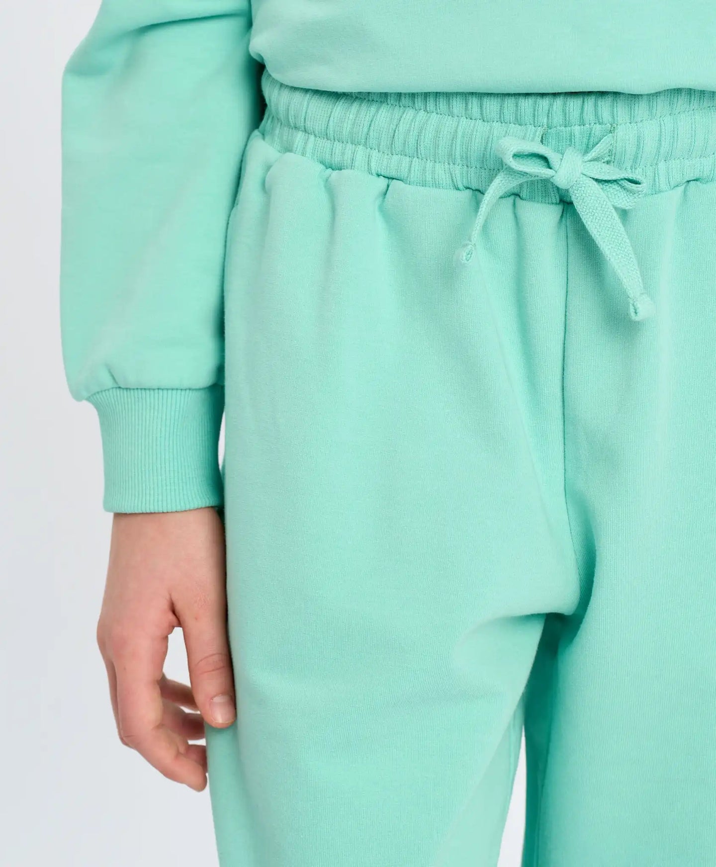 Pantaloni scurți drepți pentru copii, bazați, cu talie elastică, verzi, Button Blue