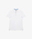 Polo cu mânecă scurtă din pique, alb, pentru băiat, Gulliver