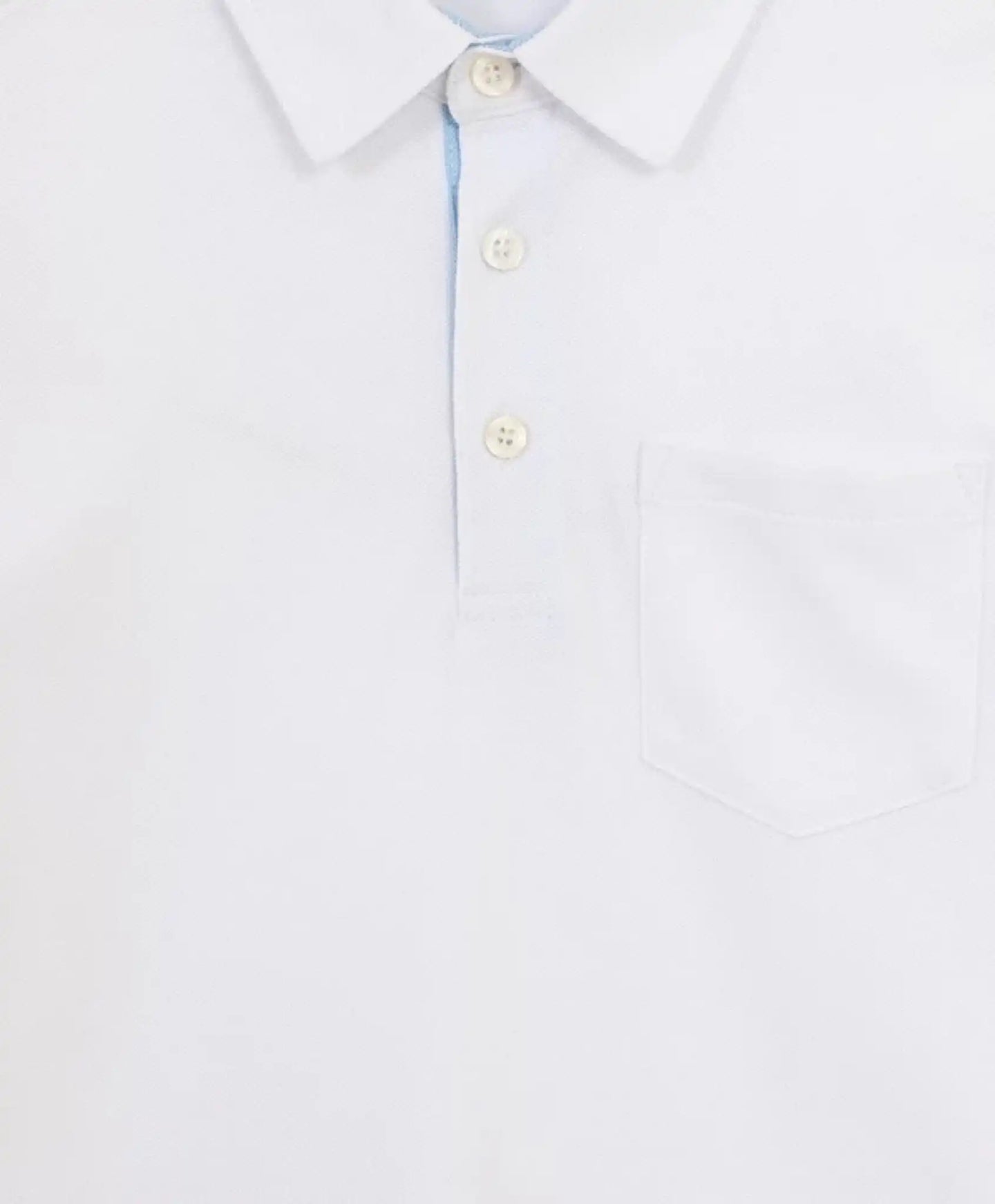 Polo cu mânecă scurtă din pique, alb, pentru băiat, Gulliver