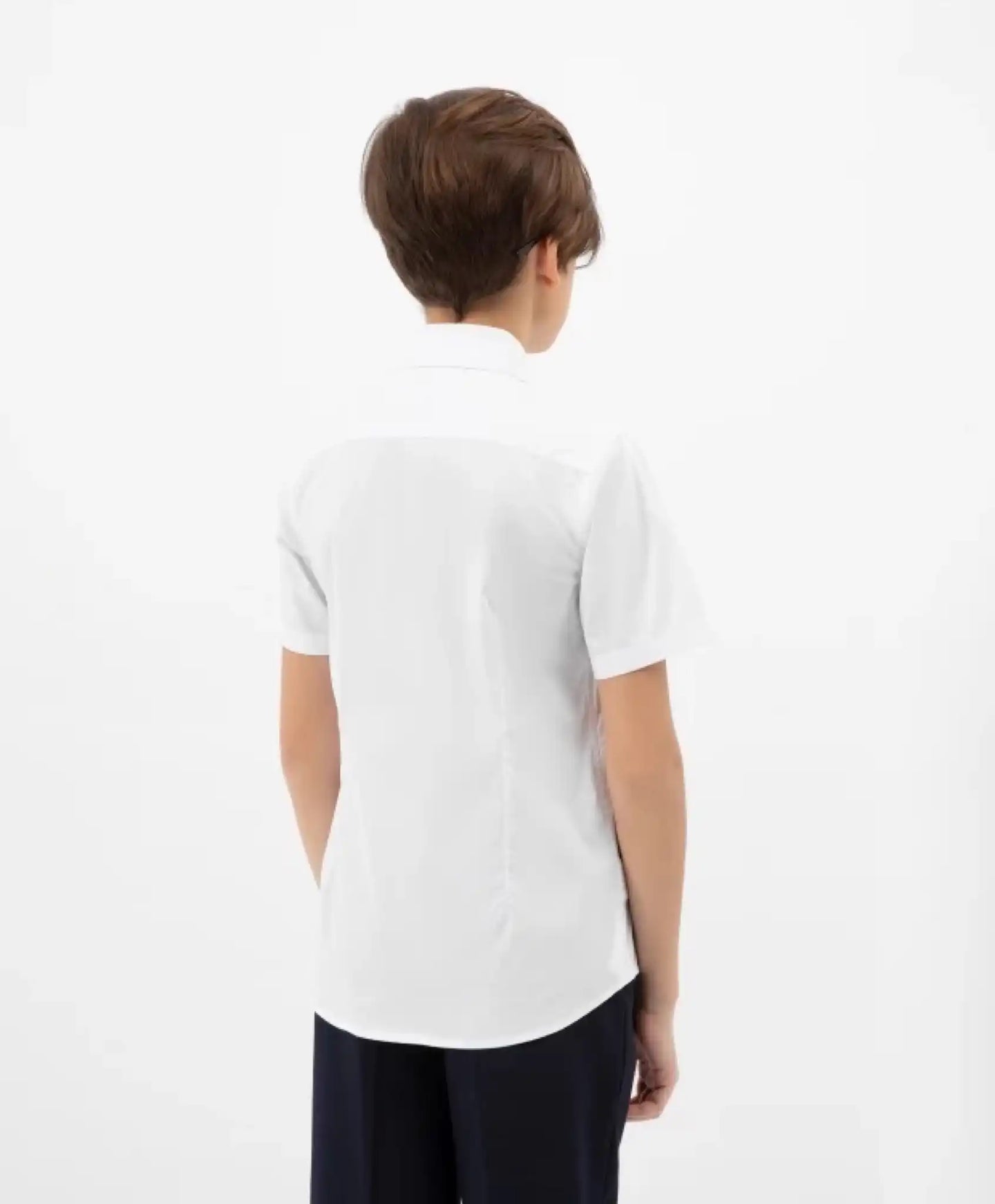 Cămașă clasică cu mâneci scurte albă de la Gulliver