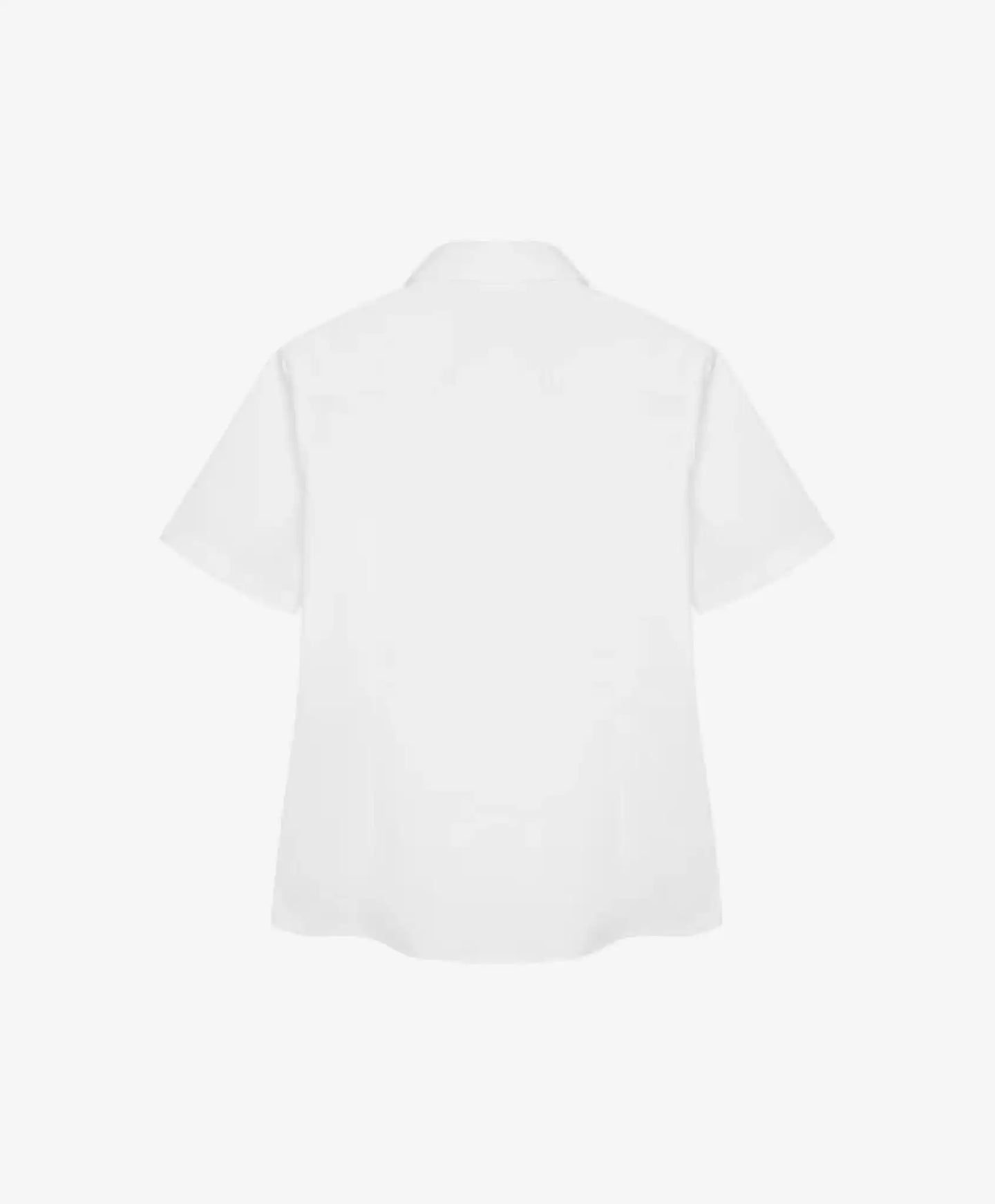 Cămașă clasică cu mâneci scurte albă de la Gulliver