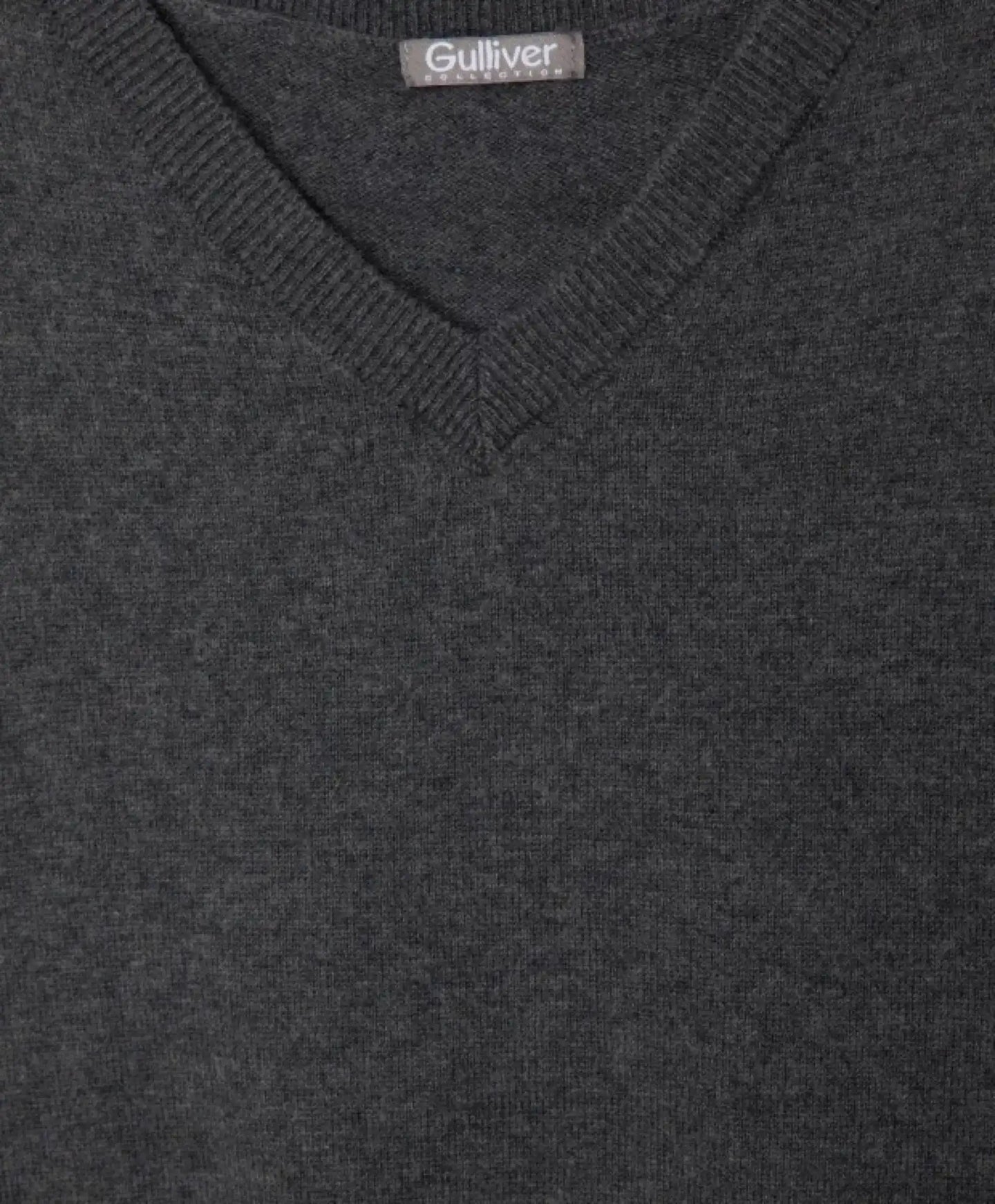 Cardigan tricotat cu decolteu în V, gri, Gulliver