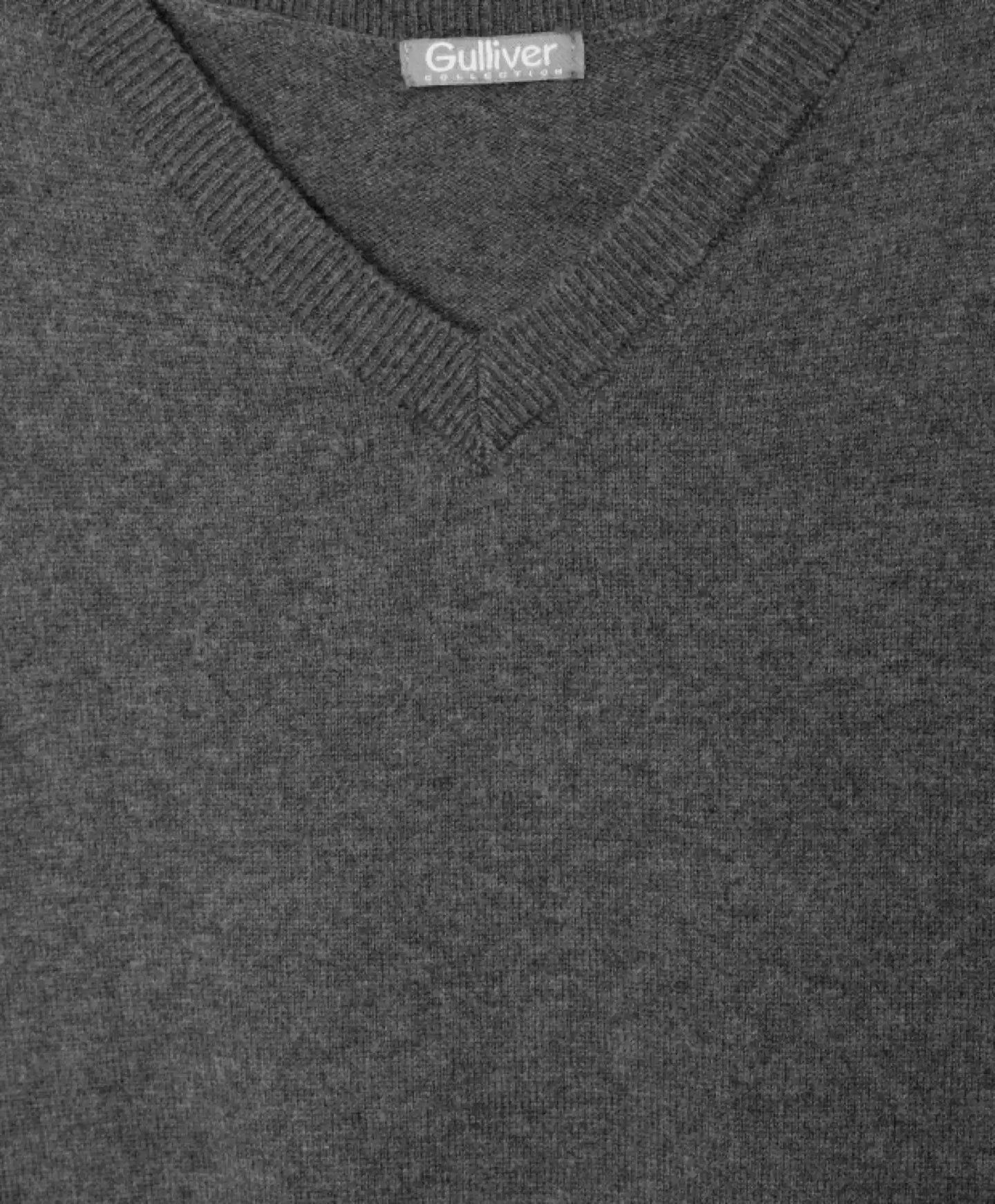 Cardigan tricotat cu decolteu în V, gri, Gulliver