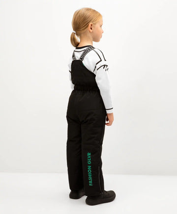 Salopetă matlasată, neagră, Gulliver