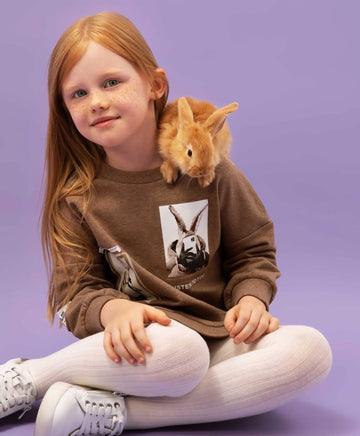 Rochie cu mâneci lungi și croială liberă, culoare maro, de la Gulliver