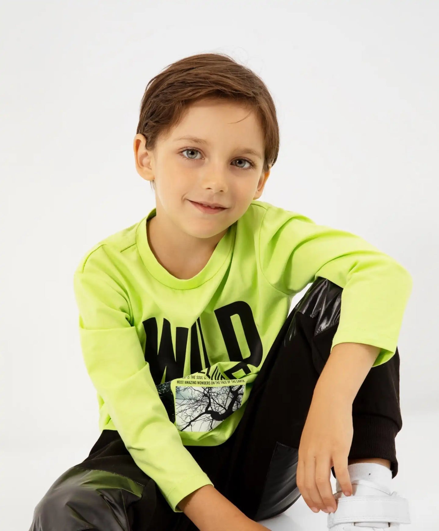 Bluza cu mâneci lungi verde Gulliver