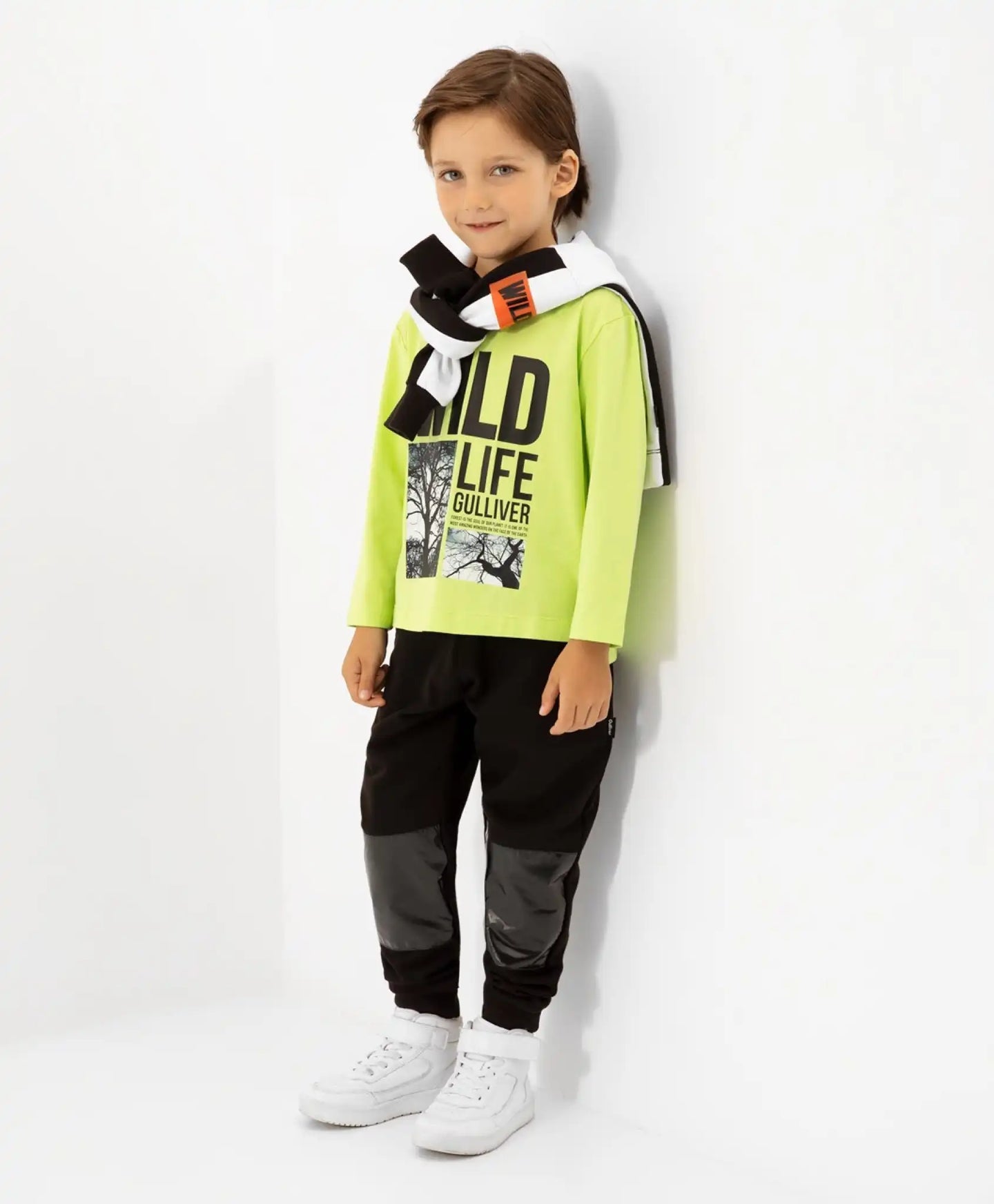 Bluza cu mâneci lungi verde Gulliver