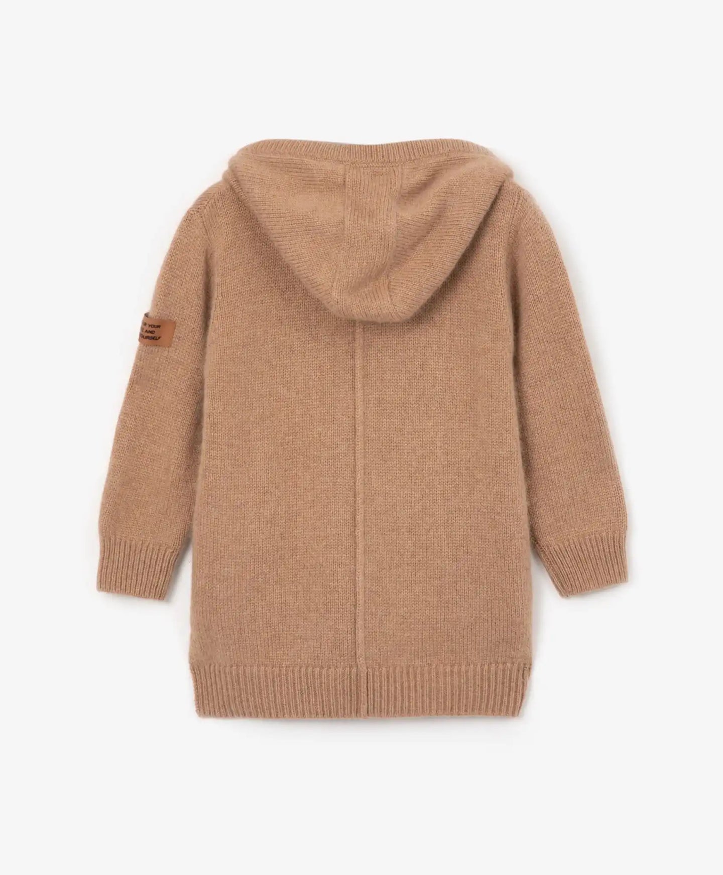 Cardigan tricotat cu glugă, maro, Gulliver