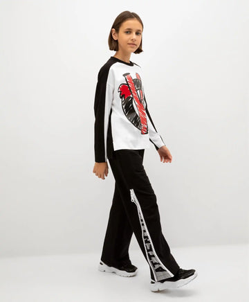 Pantaloni cu talie elastică, negri, Gulliver