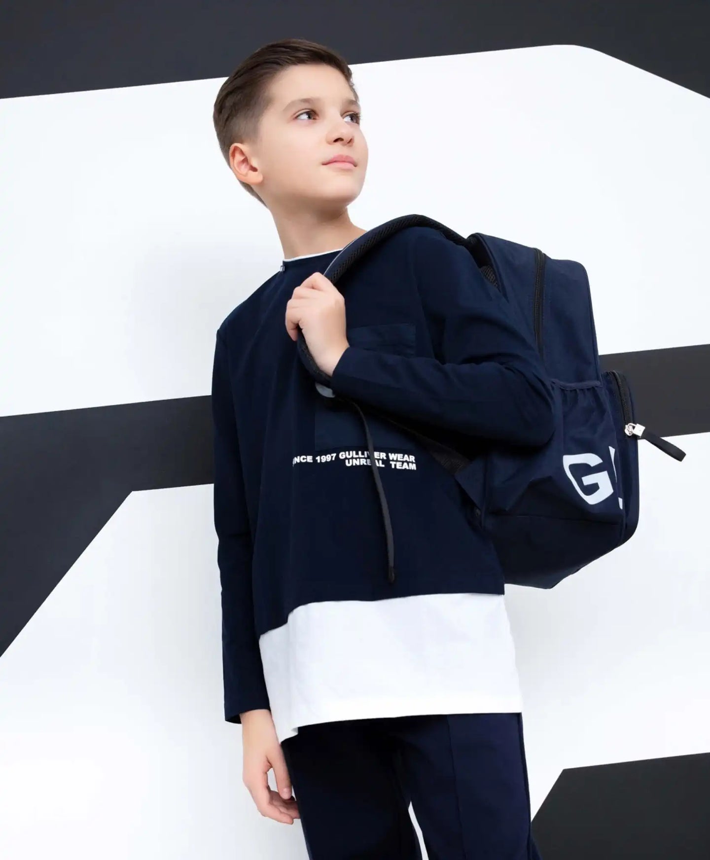 Tricou cu mâneci lungi albastru Gulliver