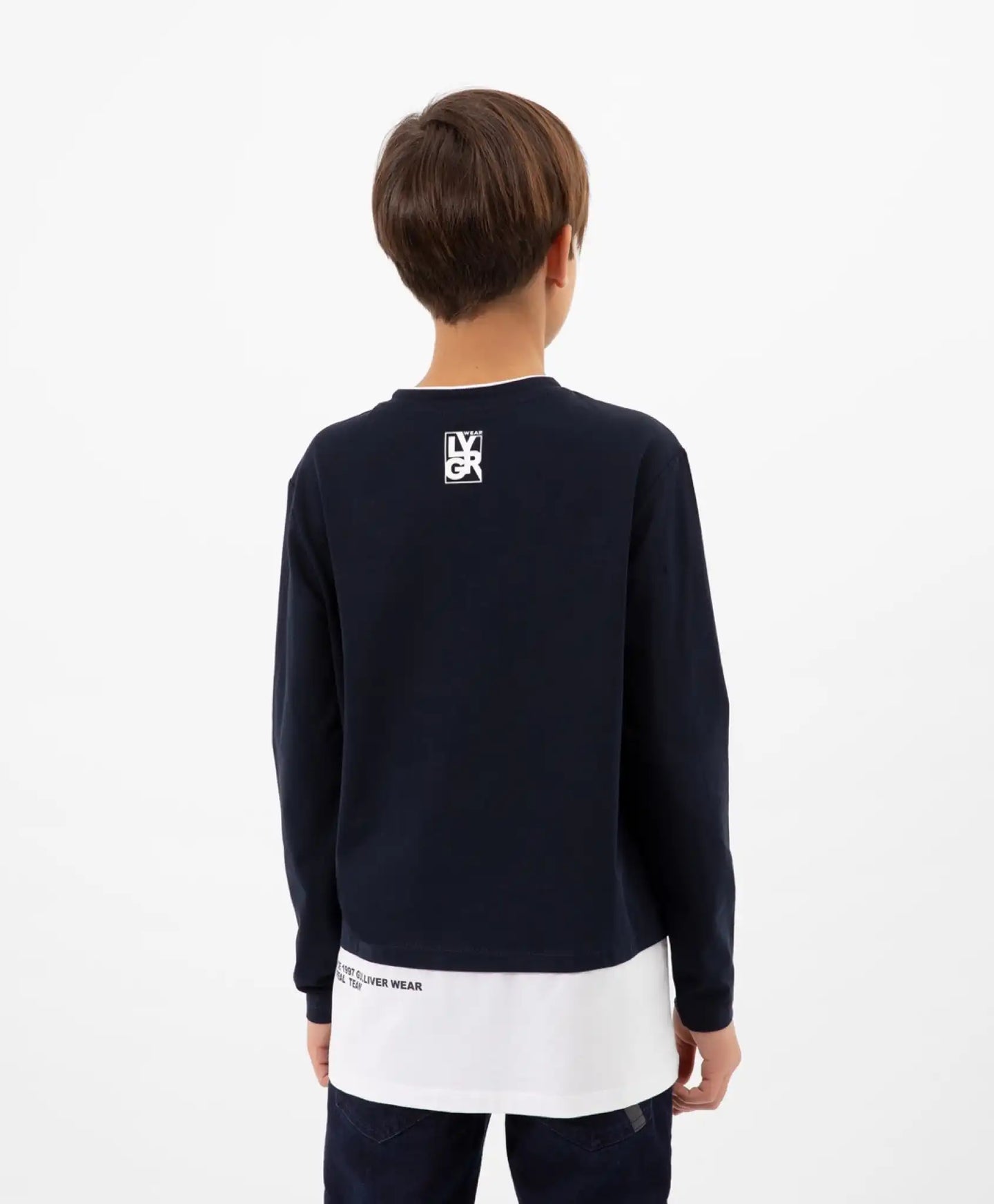 Tricou cu mâneci lungi albastru Gulliver