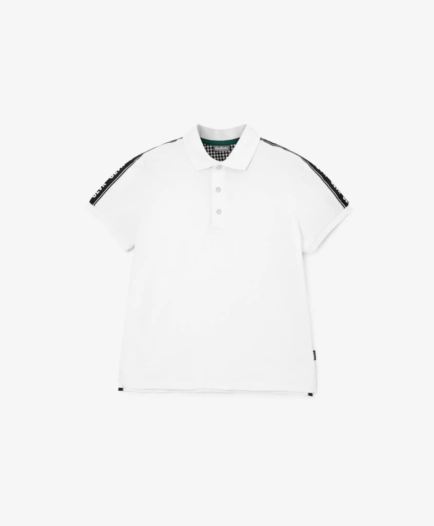 Tricou cu mâneci scurte alb Gulliver