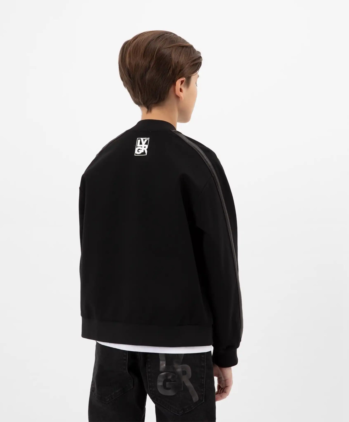 Hanorac tricotat cu fermoar ușor, negru, Gulliver