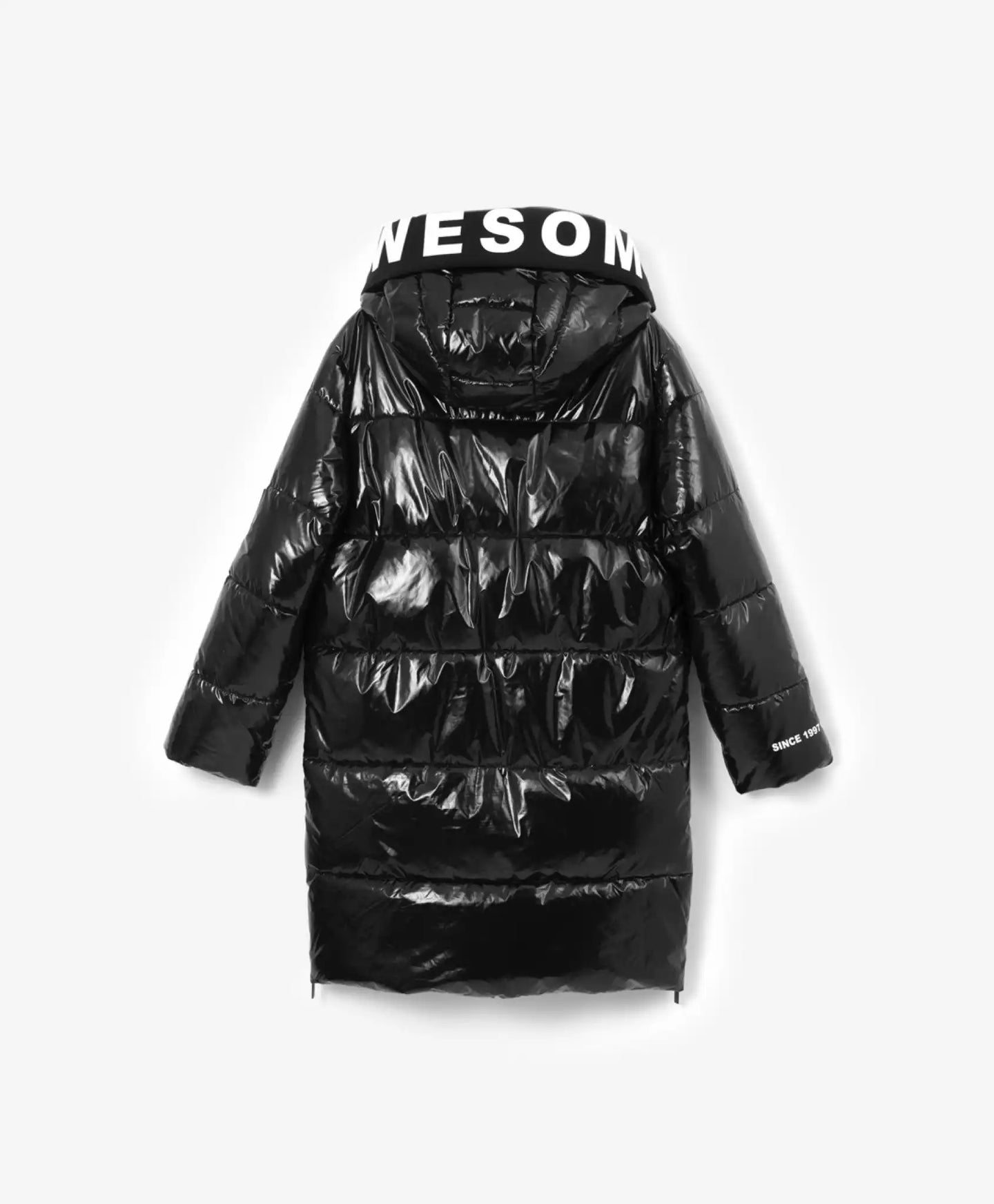 Trenci lucios, cu blană sintetică, albastru, Gulliver