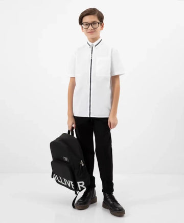 Cămașă cu mâneci scurte albă Gulliver