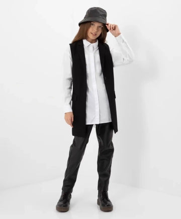 Cardigan textil, negru, Gulliver