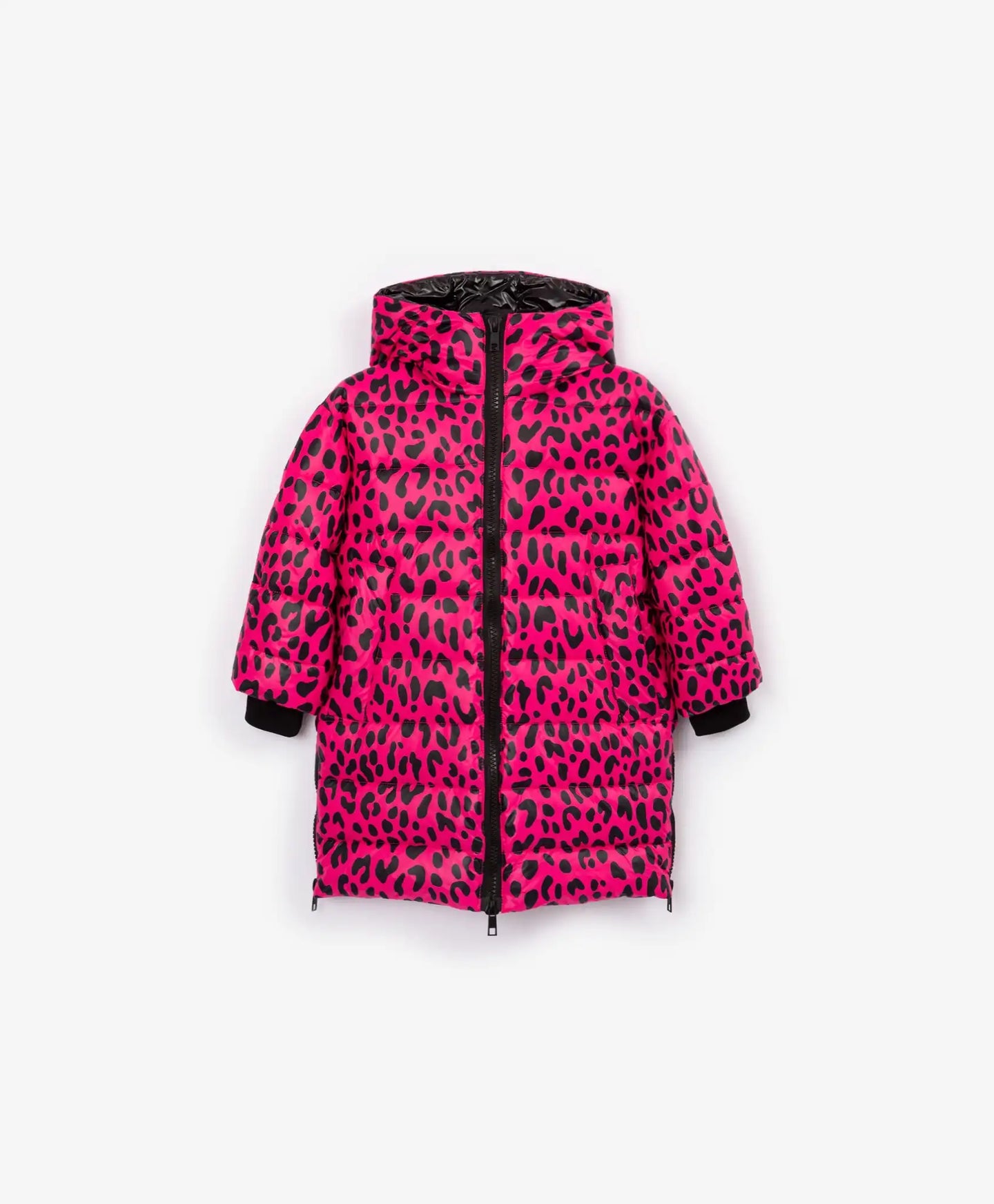 Palton roz cu blană artificială de la Gulliver