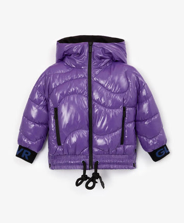 Geacă lila, strânsă de la Gulliver