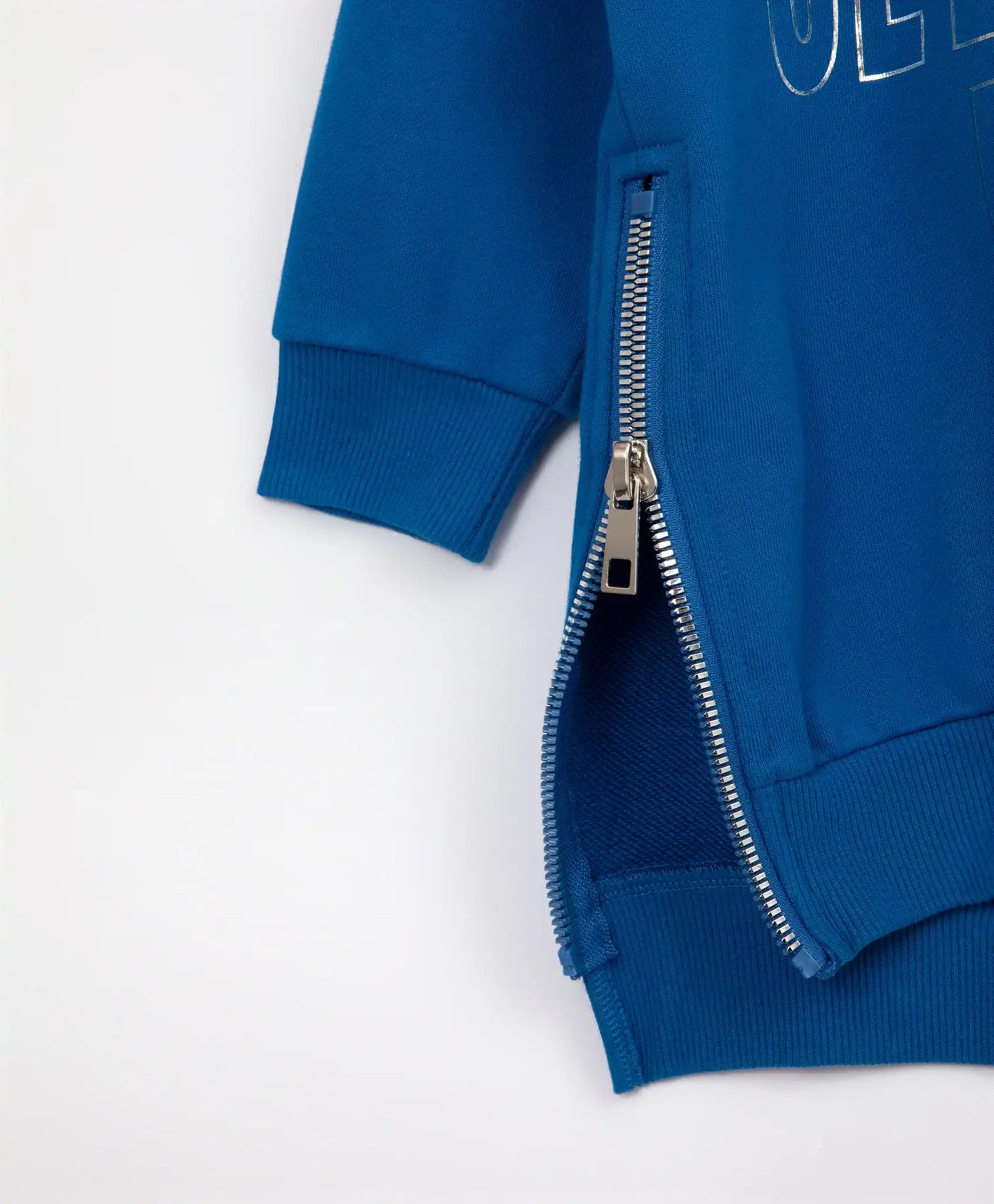 Bluză tricotată albastră din material de bumbac pentru copii de la Gulliver