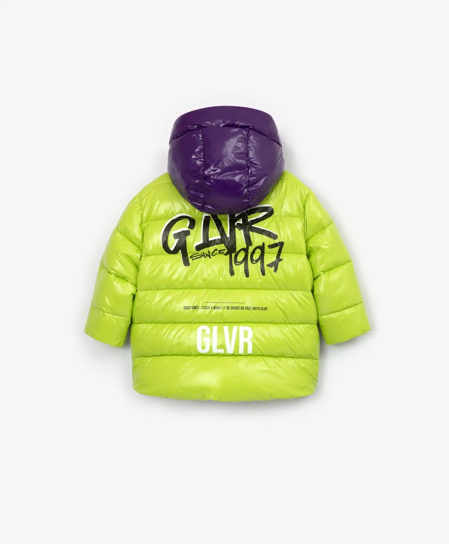 Geacă verde de iarnă din blană artificială de la Gulliver