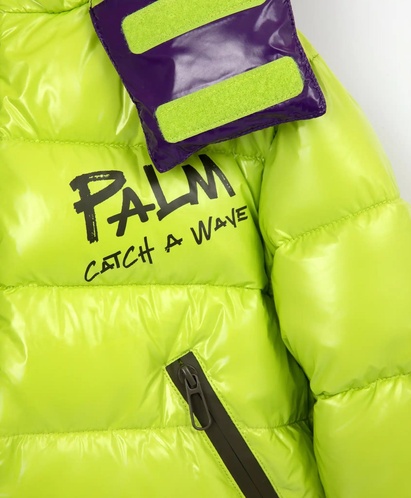 Geacă verde de iarnă din blană artificială de la Gulliver