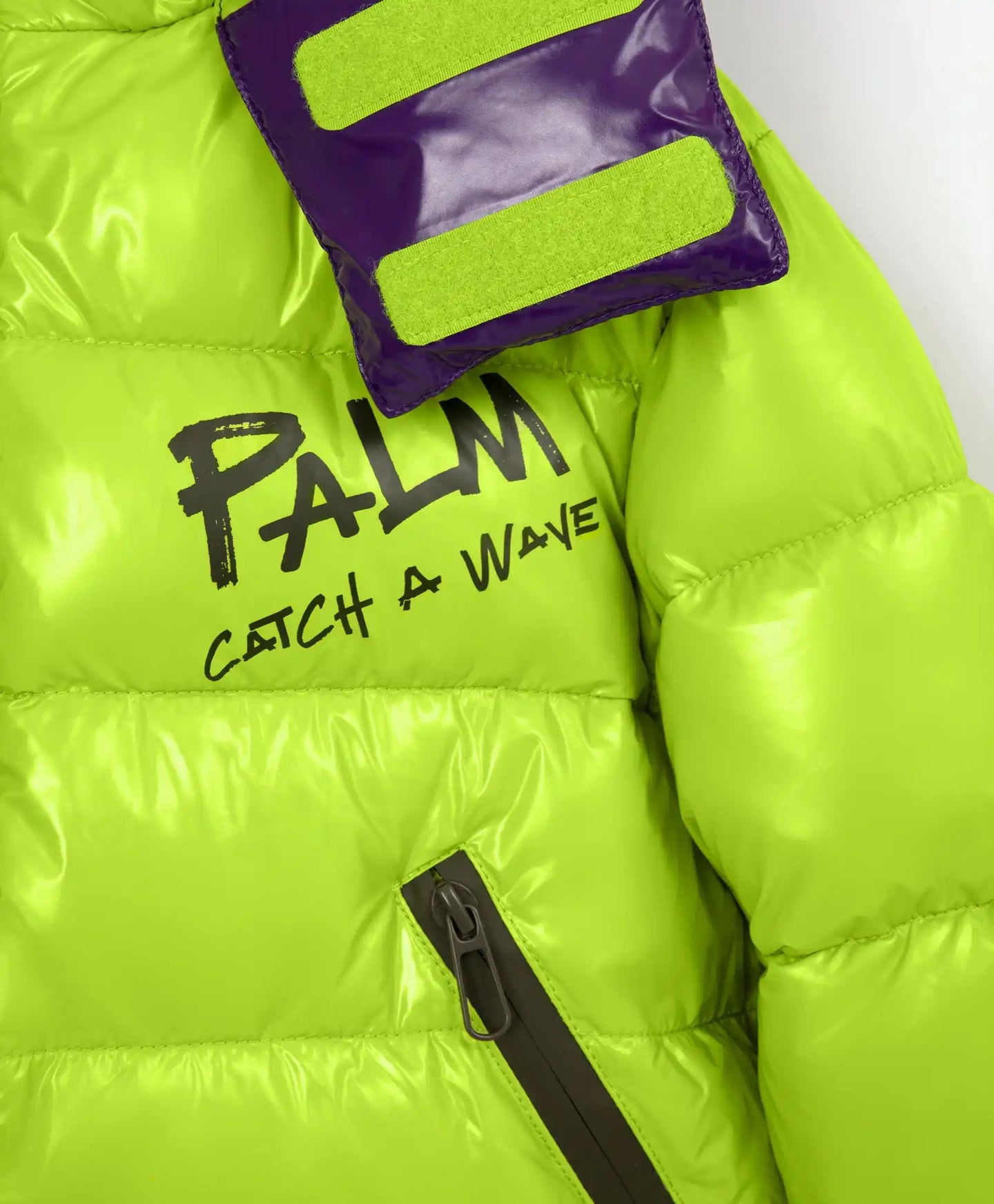 Geacă verde de iarnă din blană artificială de la Gulliver