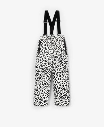 Salopetă albă cu imprimeu de la Gulliver