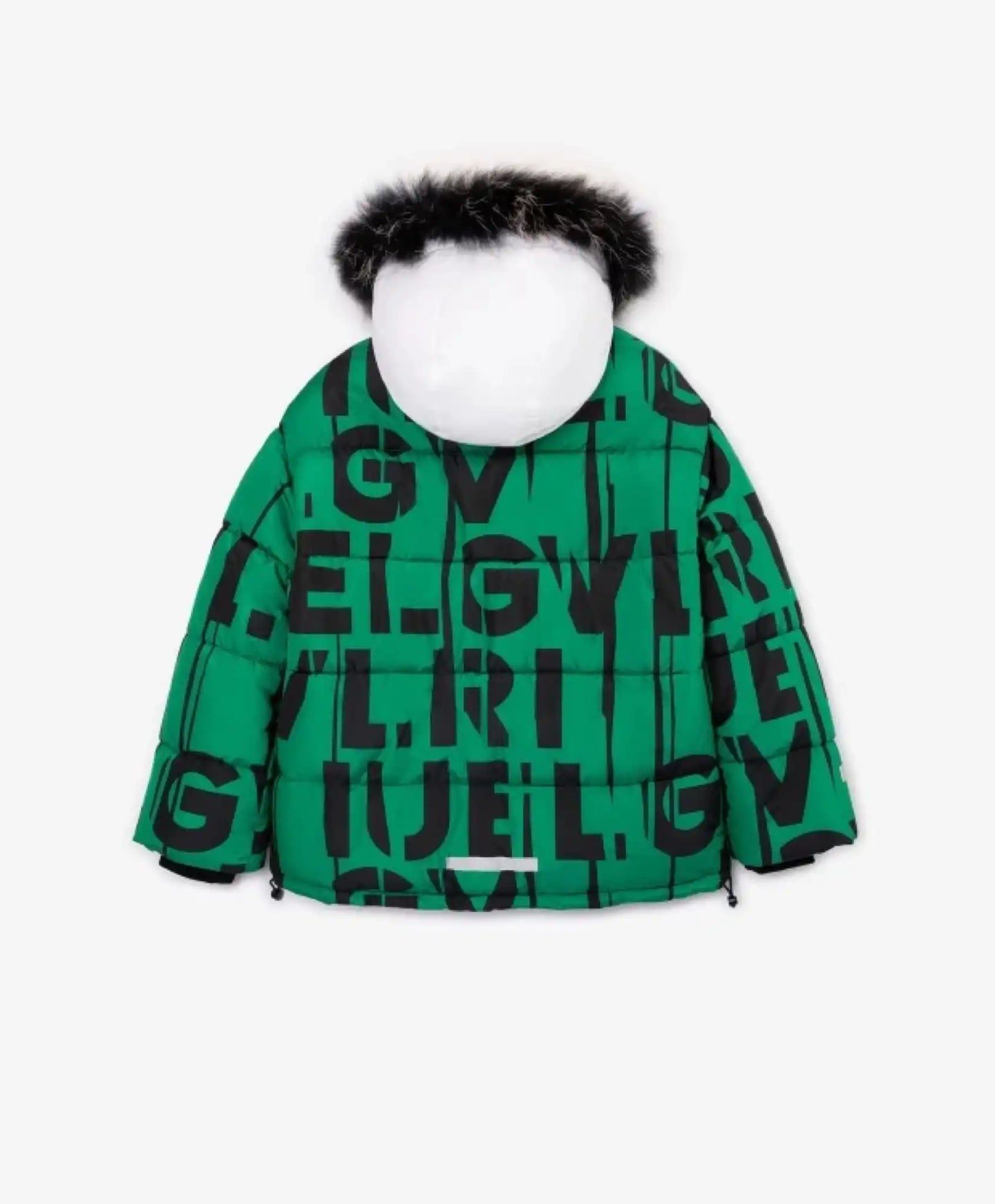 Geacă din blană artificială, verde, de la Gulliver