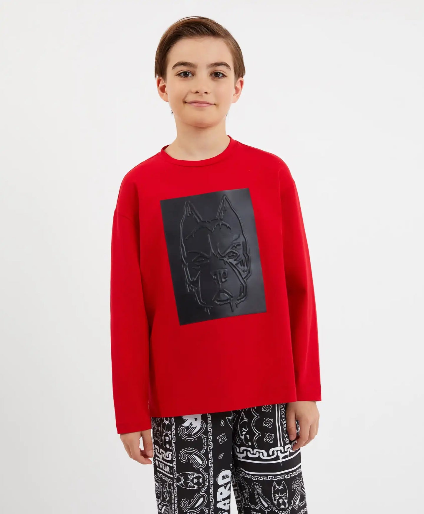 Tricou roșu cu mâneci lungi de la Gulliver