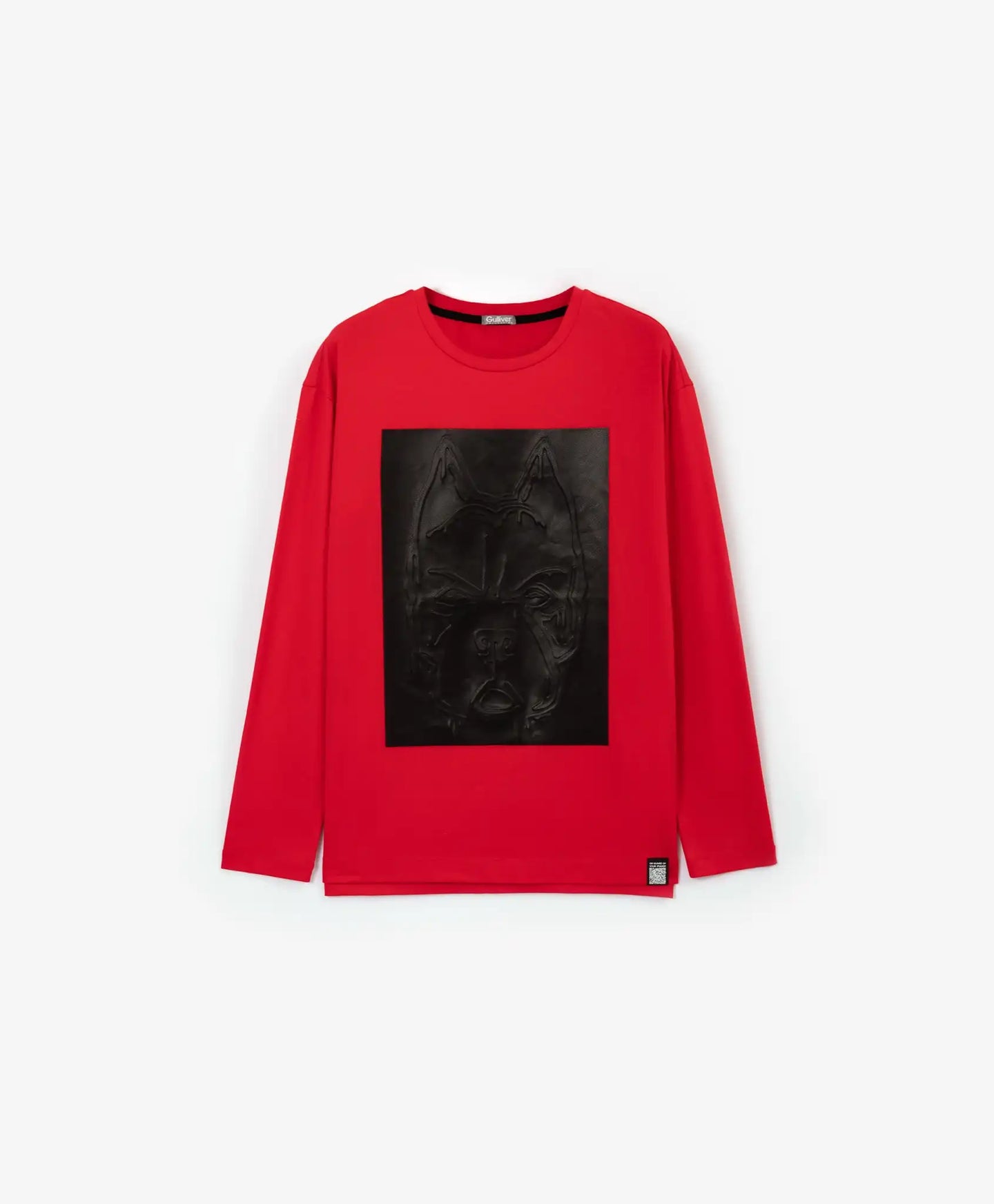 Tricou roșu cu mâneci lungi de la Gulliver