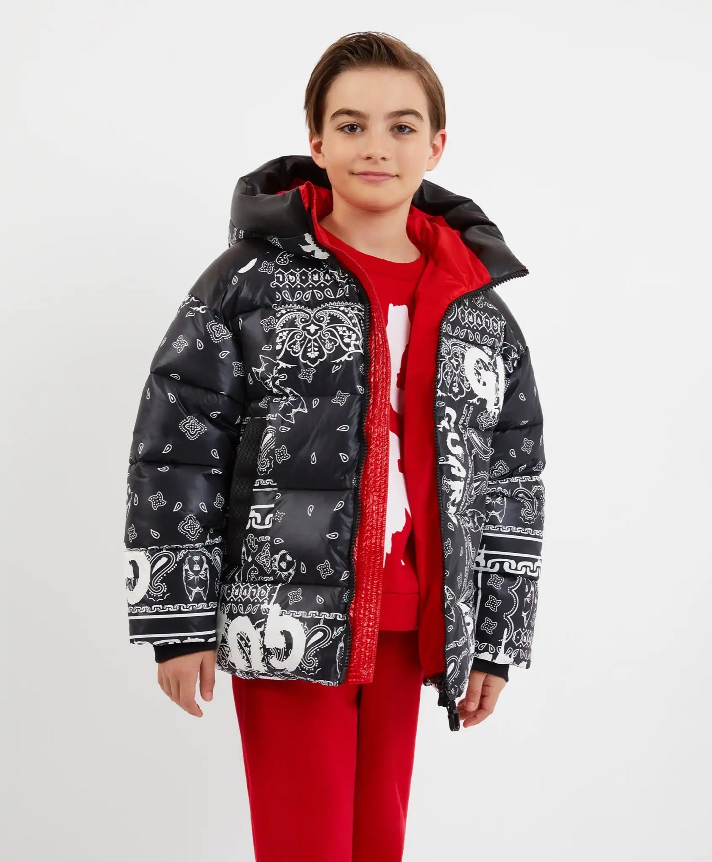 Geacă de iarnă din blană artificială, albă, de la Gulliver