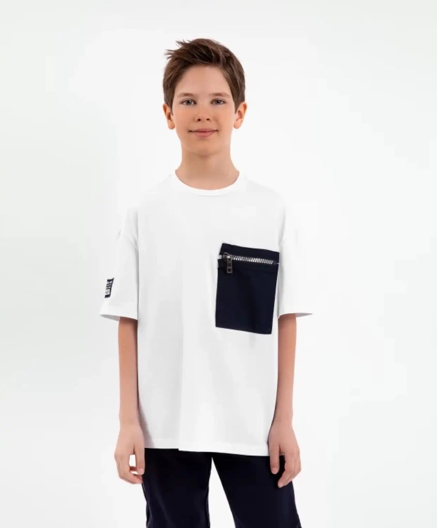 Tricou cu mânecă scurtă, alb, Gulliver