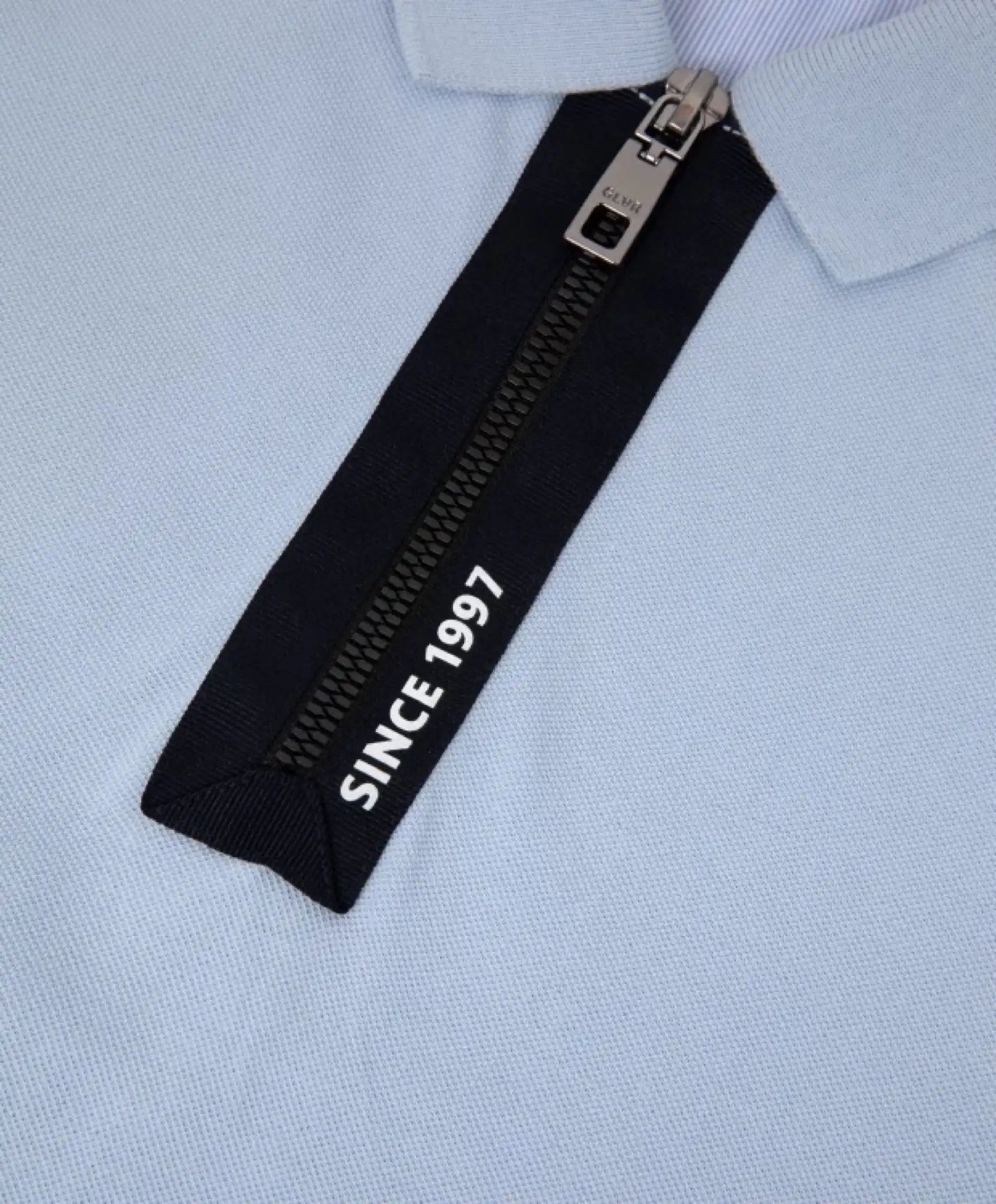 Polo din pique cu fermoar, albastru, Gulliver