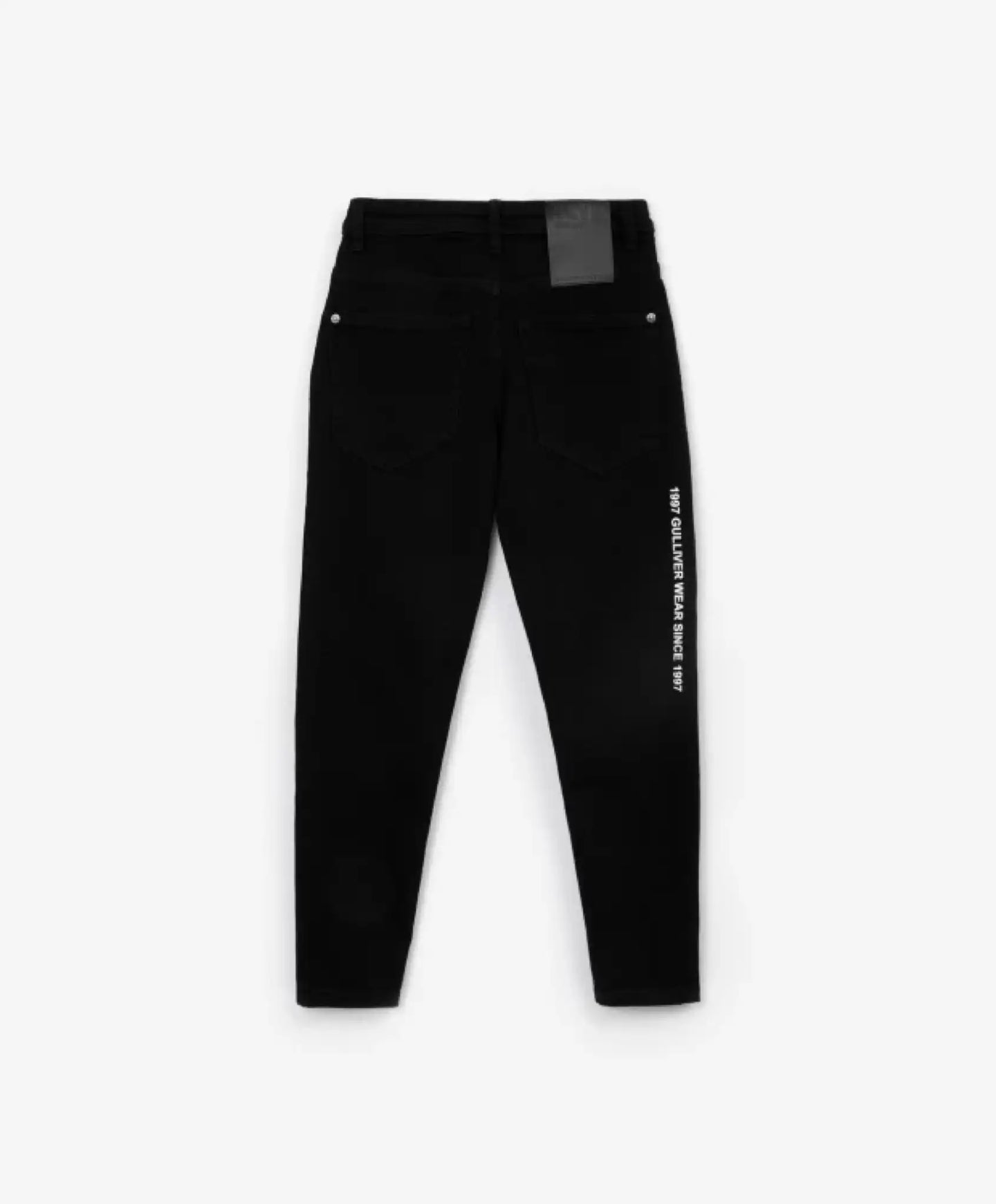 Blugi conici spre gleznă, negri, Gulliver