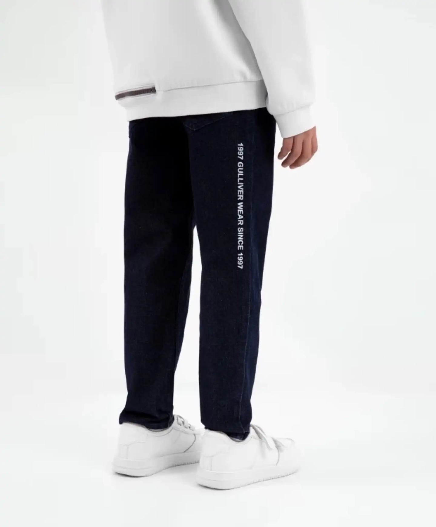 Blugi conici spre gleznă, albaștri, Gulliver