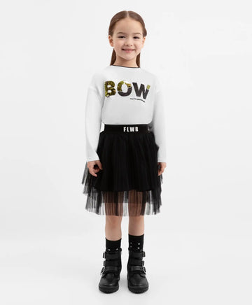 Fustă din tul, neagră, pentru fată, Gulliver