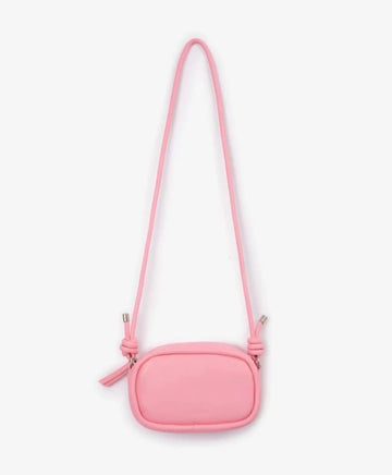 Geantă crossbody din piele artificială roz pentru fete Gulliver