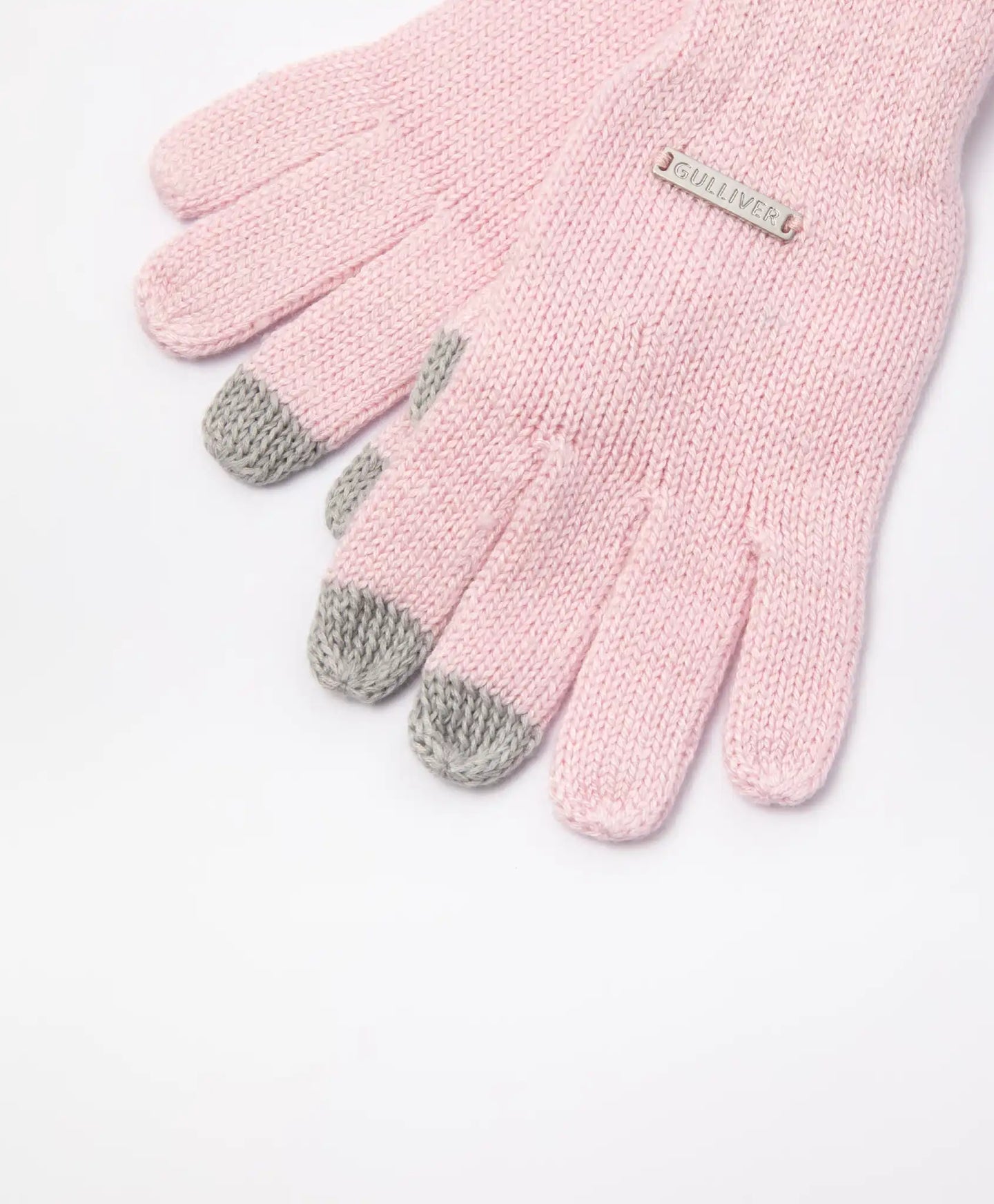 Mănuși tricotate roz pentru fete de la Gulliver