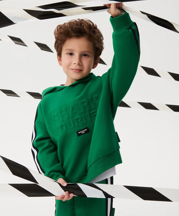 Hoodie oversized din tricot verde pentru băieți Gulliver