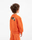 Hanorac din material fleece cu imprimeu și aplicații portocaliu pentru băieți Gulliver